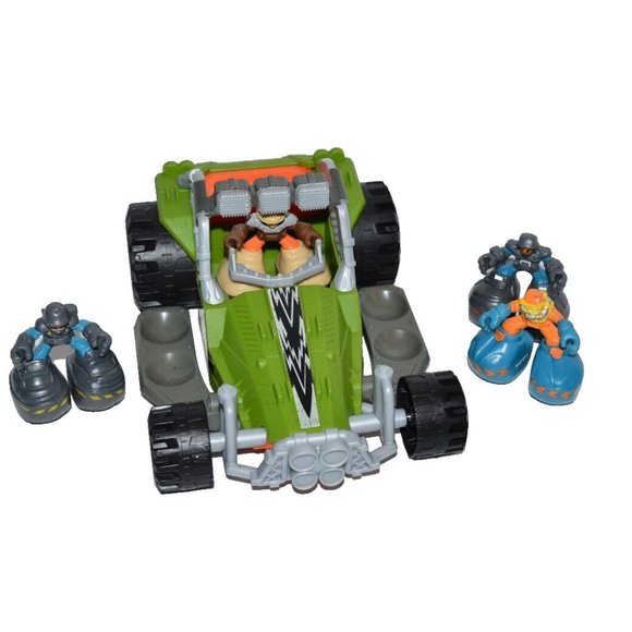 Mattel Matchbox Big Boots 1.75” Action Figure Lot Mini figures w/ dune buggy car - Picture 1 of 12